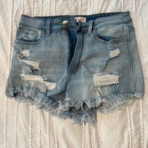 Pink Lily light wash denim jeans